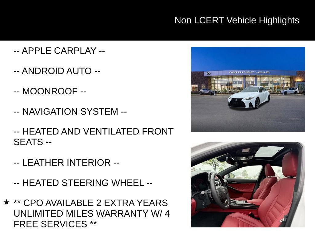 Used 2022 Lexus IS 350 F Sport w/ Navigation Package AWD/4WD image 22