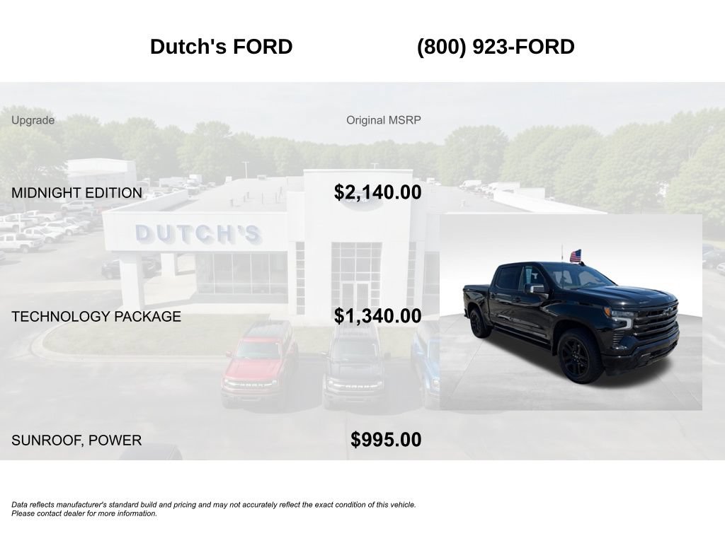 Used 2025 Chevrolet Silverado 1500 High Country w/ Midnight Edition AWD/4WD image 6