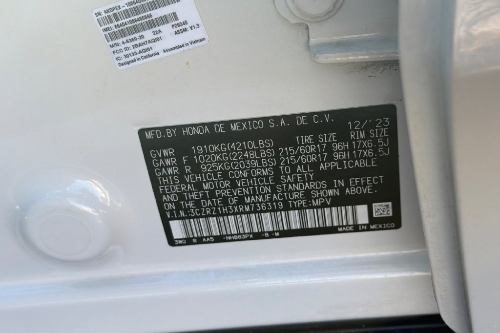 Certified 2024 Honda HR-V LX image 35
