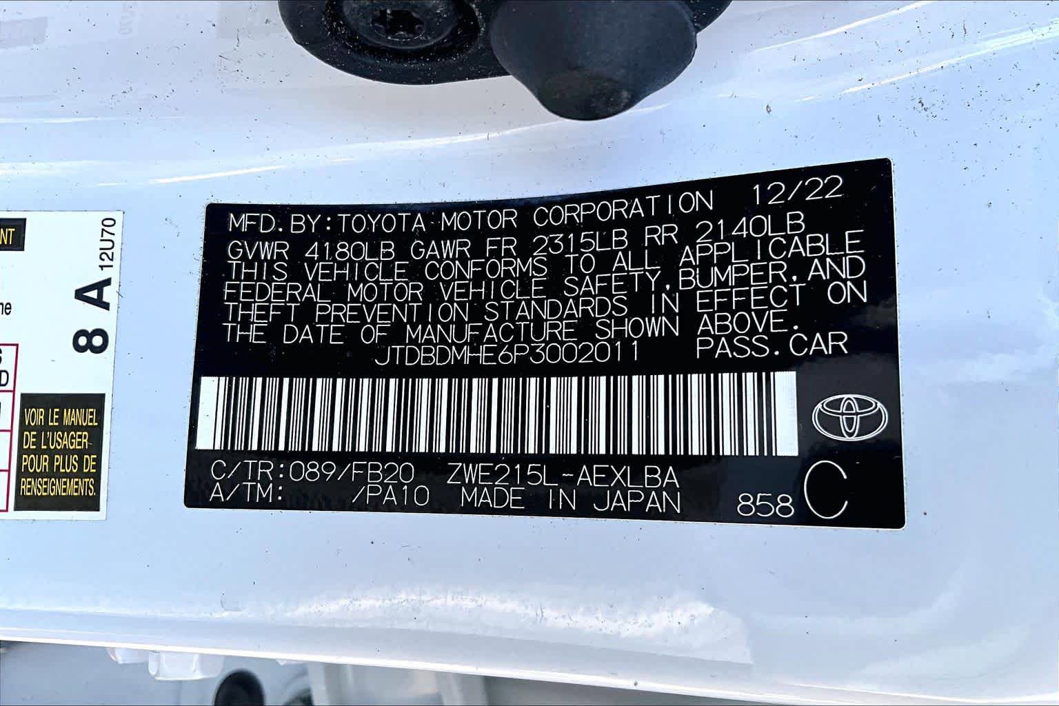 Used 2023 Toyota Corolla LE w/ LE Convenience Package AWD/4WD image 33