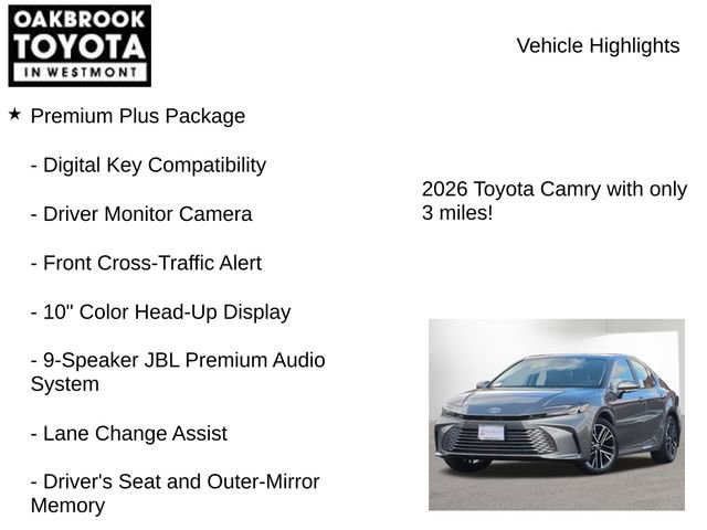 New 2026 Toyota Camry XLE AWD/4WD image 7