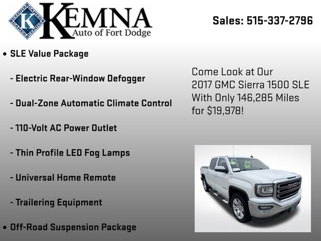 Used 2017 GMC Sierra 1500 SLE w/ SLE Value Package image 31