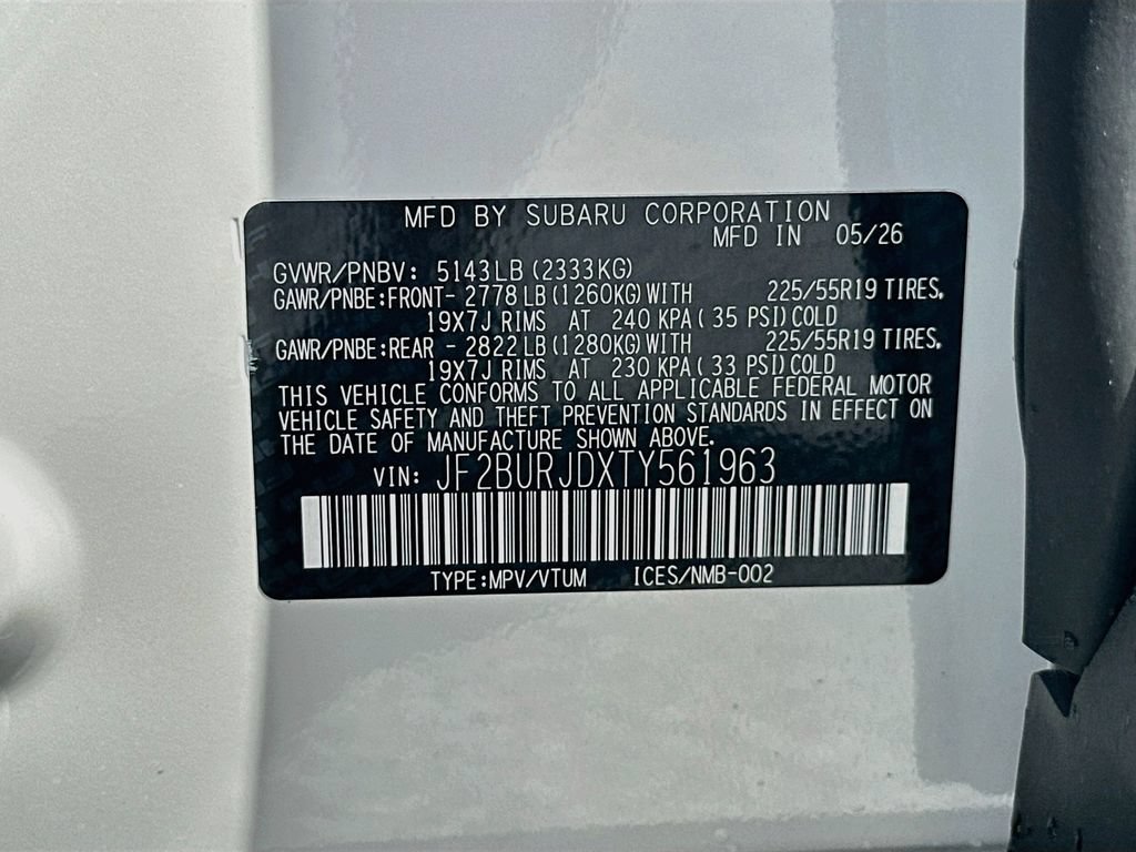New 2026 Subaru Outback Touring XT AWD/4WD image 33