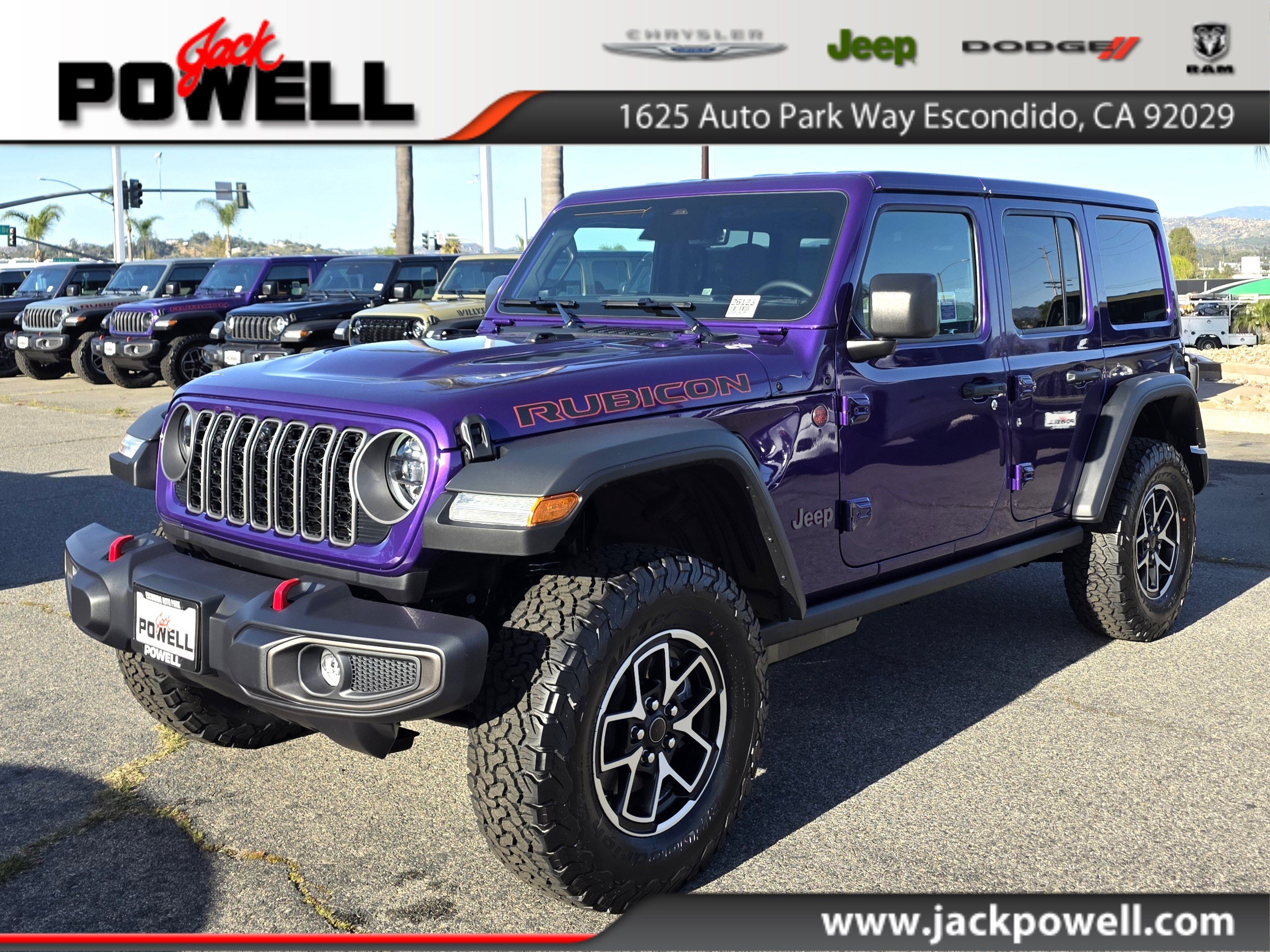 New 2026 Jeep Wrangler Unlimited Rubicon w/ Technology Group AWD/4WD image 1