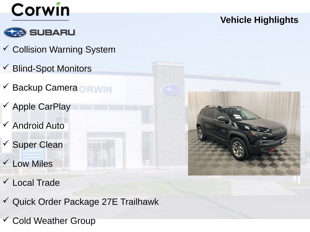 Used 2020 Jeep Cherokee Trailhawk w/ Cold Weather Group AWD/4WD image 8