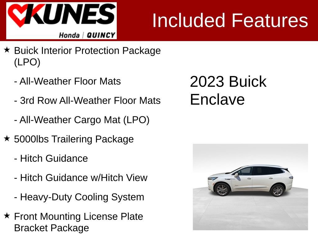 Used 2023 Buick Enclave Avenir w/ Avenir Technology Package AWD/4WD image 3
