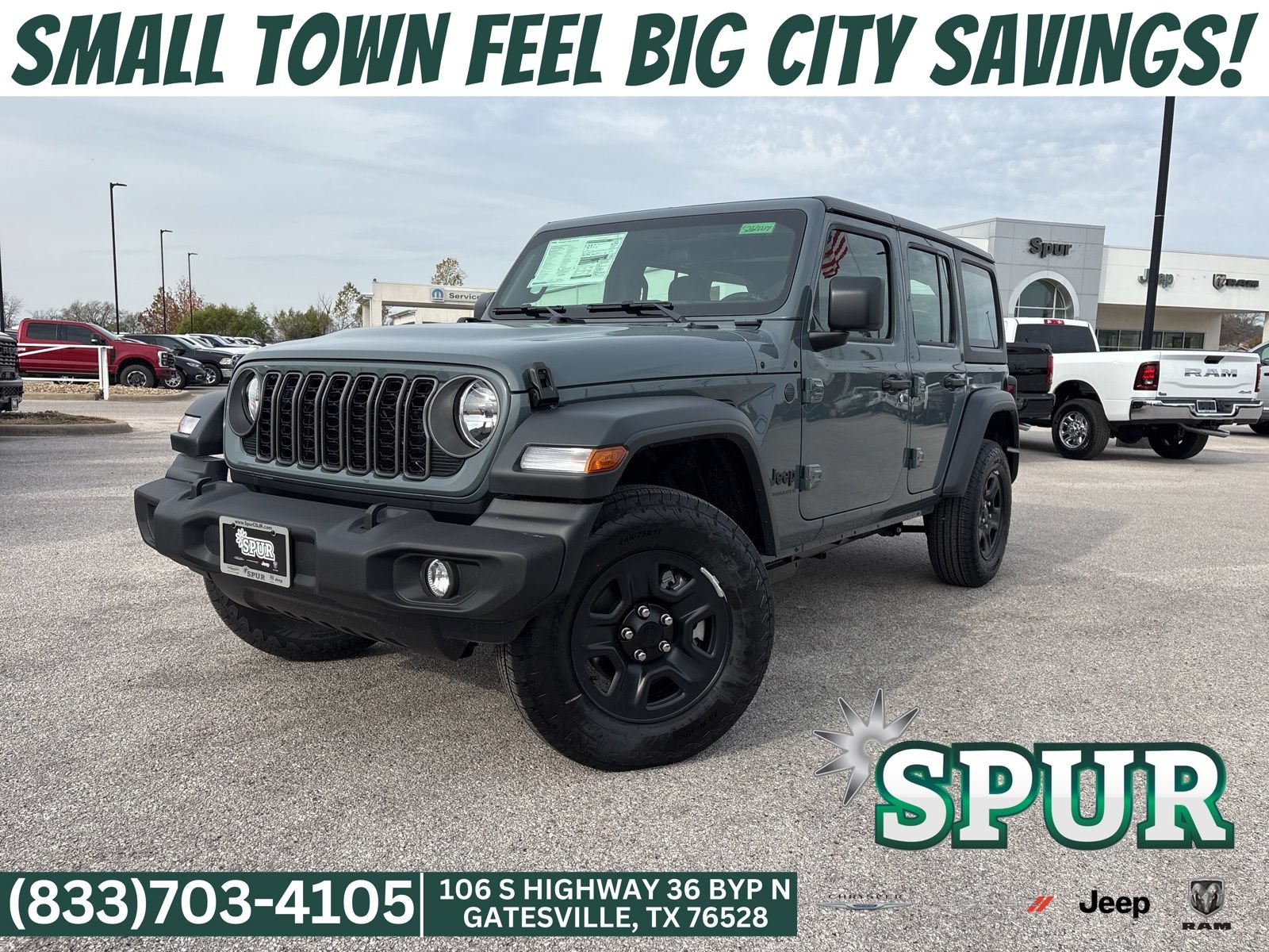 New 2026 Jeep Wrangler Unlimited Sport AWD/4WD 360° Tour