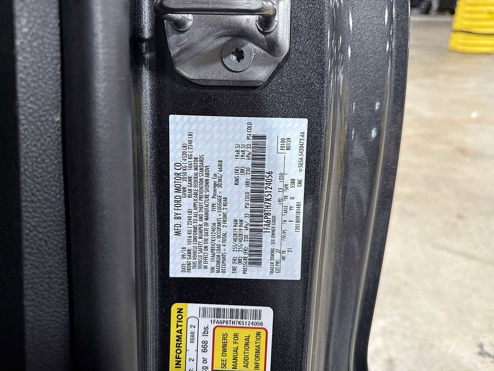 Used 2019 Ford Mustang EcoBoost w/ Equipment Group 101A image 14