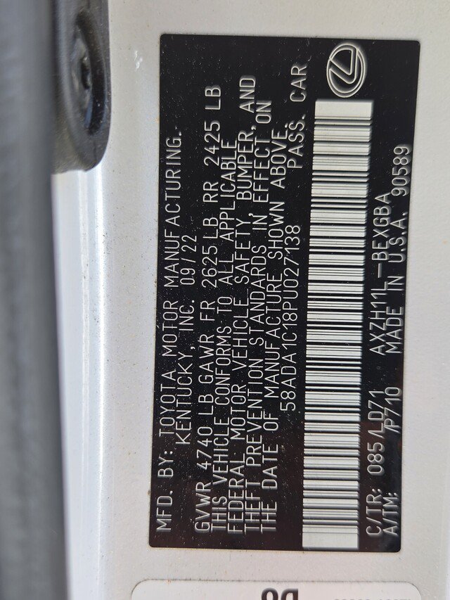 Used 2023 Lexus ES 300h w/ Premium Package FWD image 30