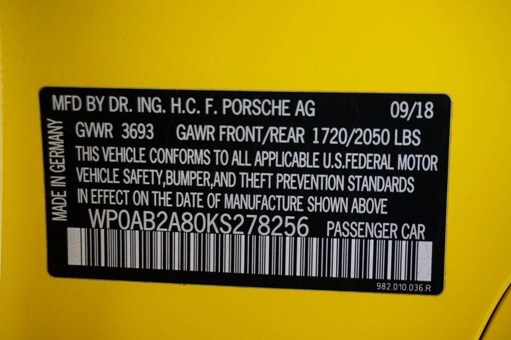 Used 2019 Porsche 718 Cayman RWD image 21