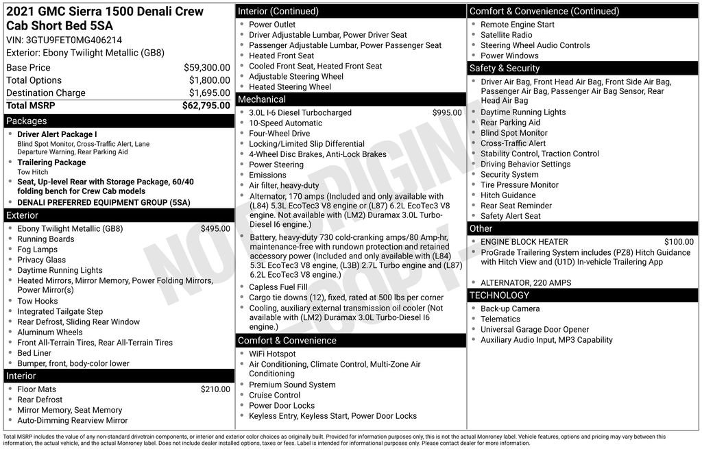 Used 2021 GMC Sierra 1500 Denali AWD/4WD image 8