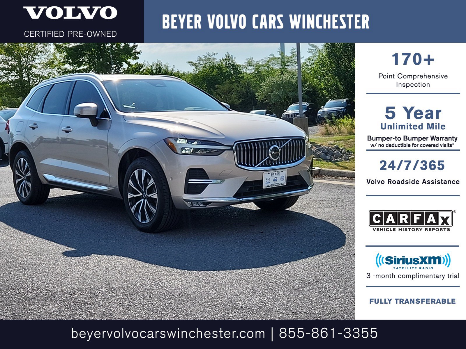 Certified 2023 Volvo XC60 B5 Plus w/ Protection Package Premier AWD/4WD image 1