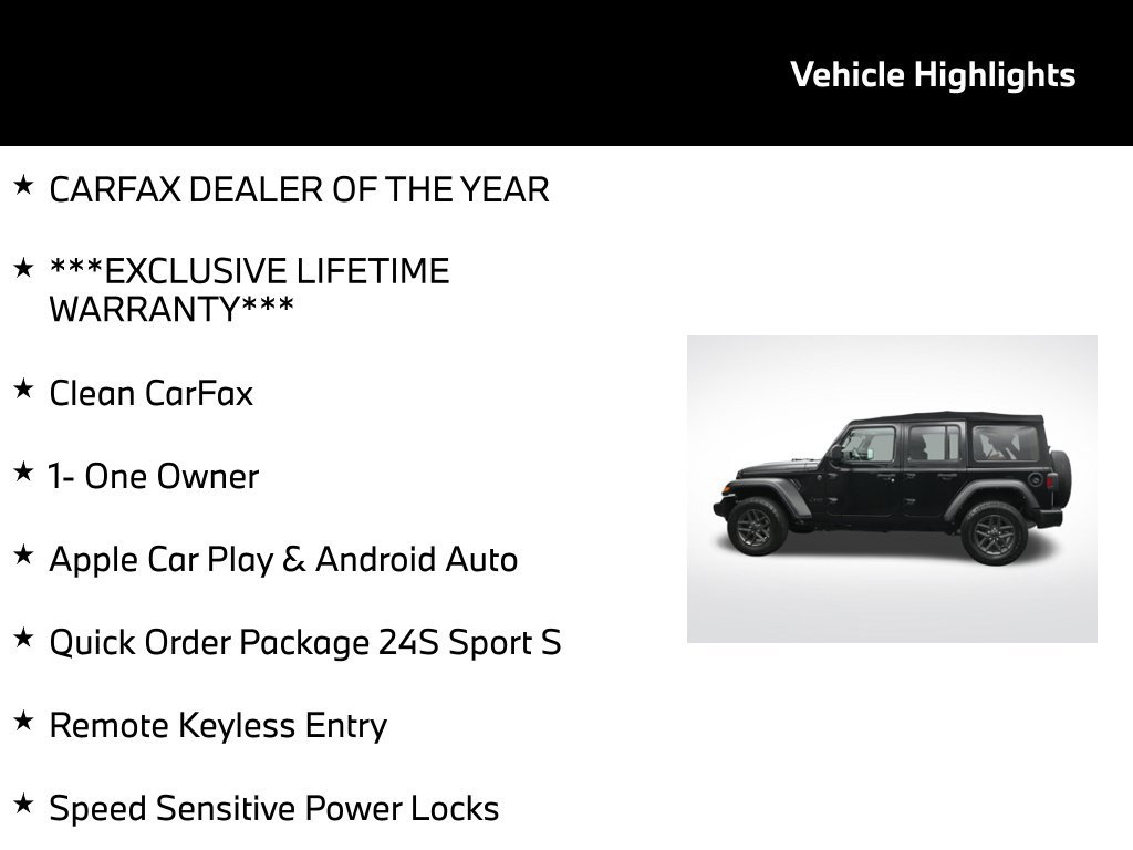 Used 2024 Jeep Wrangler Unlimited Sport AWD/4WD image 5