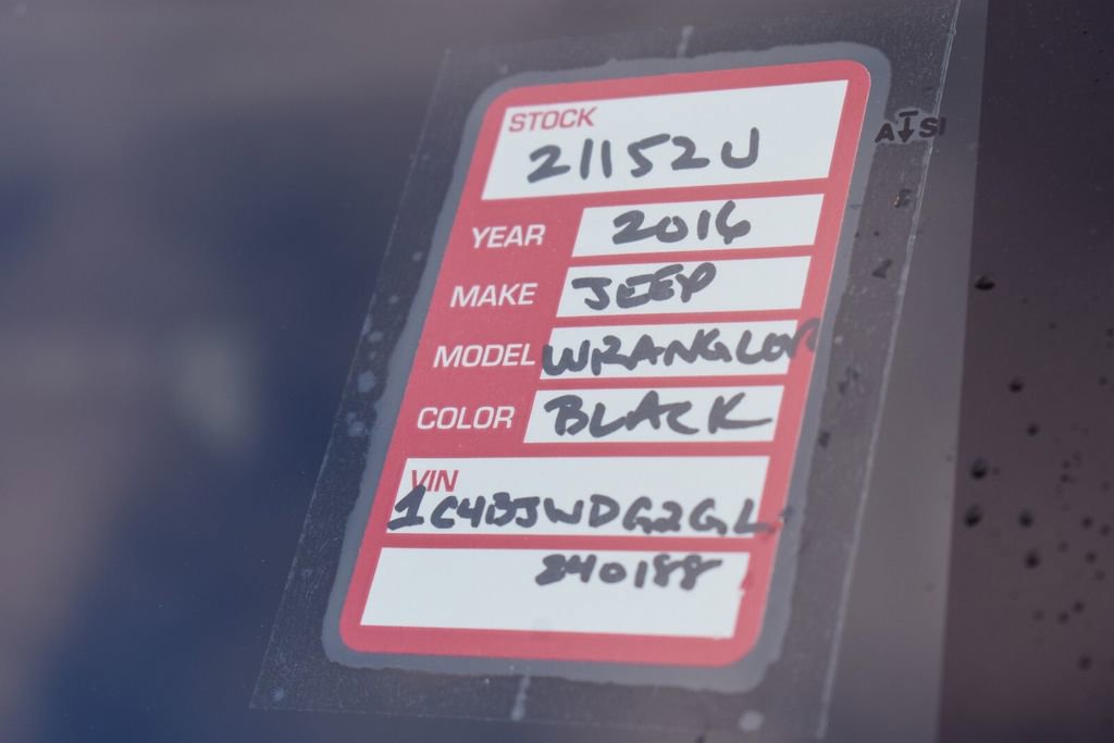 Used 2016 Jeep Wrangler Unlimited Sport w/ Quick Order Package 24S AWD/4WD image 36