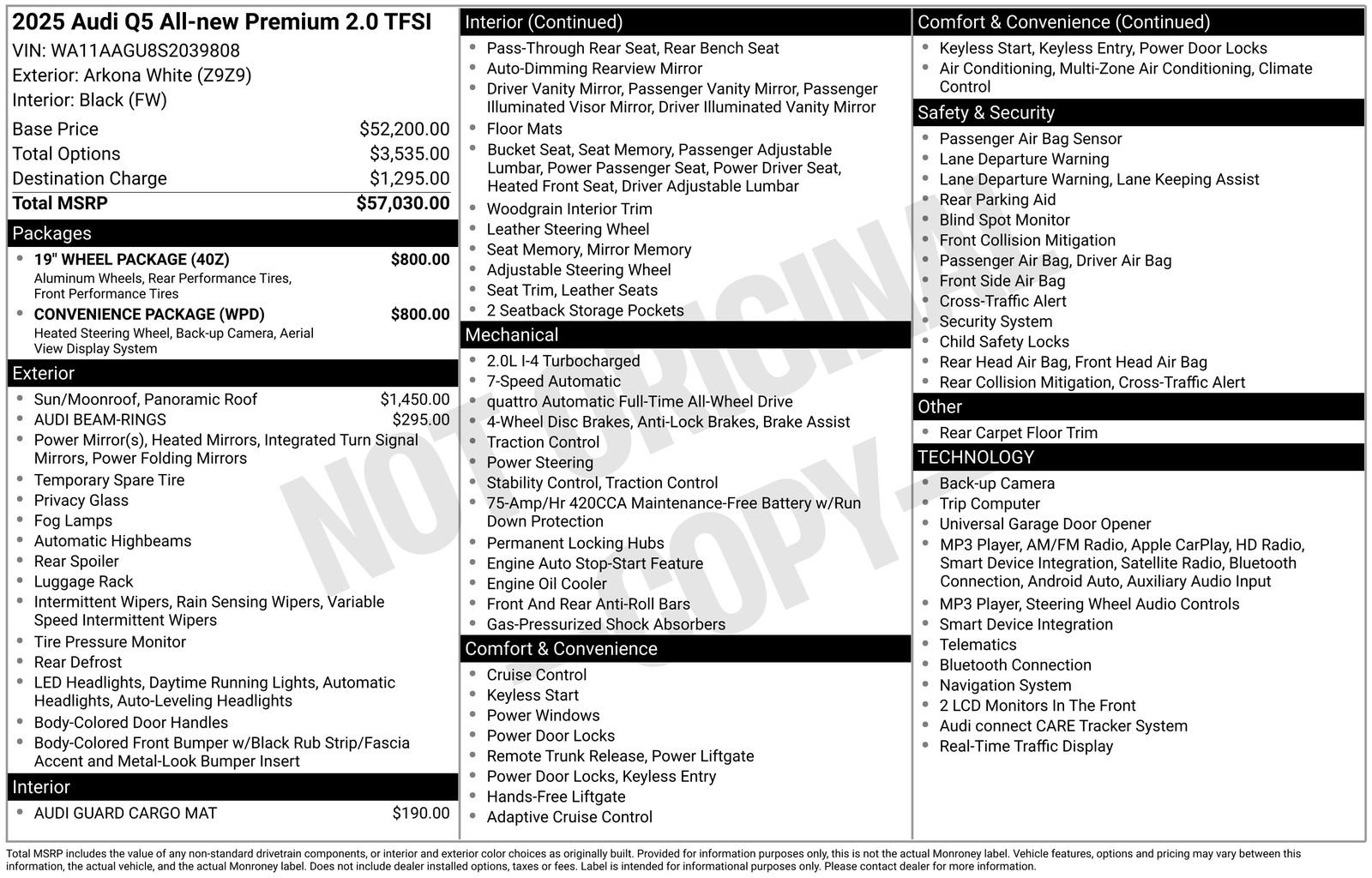 Certified 2025 Audi Q5 Premium w/ Convenience Package AWD/4WD image 33