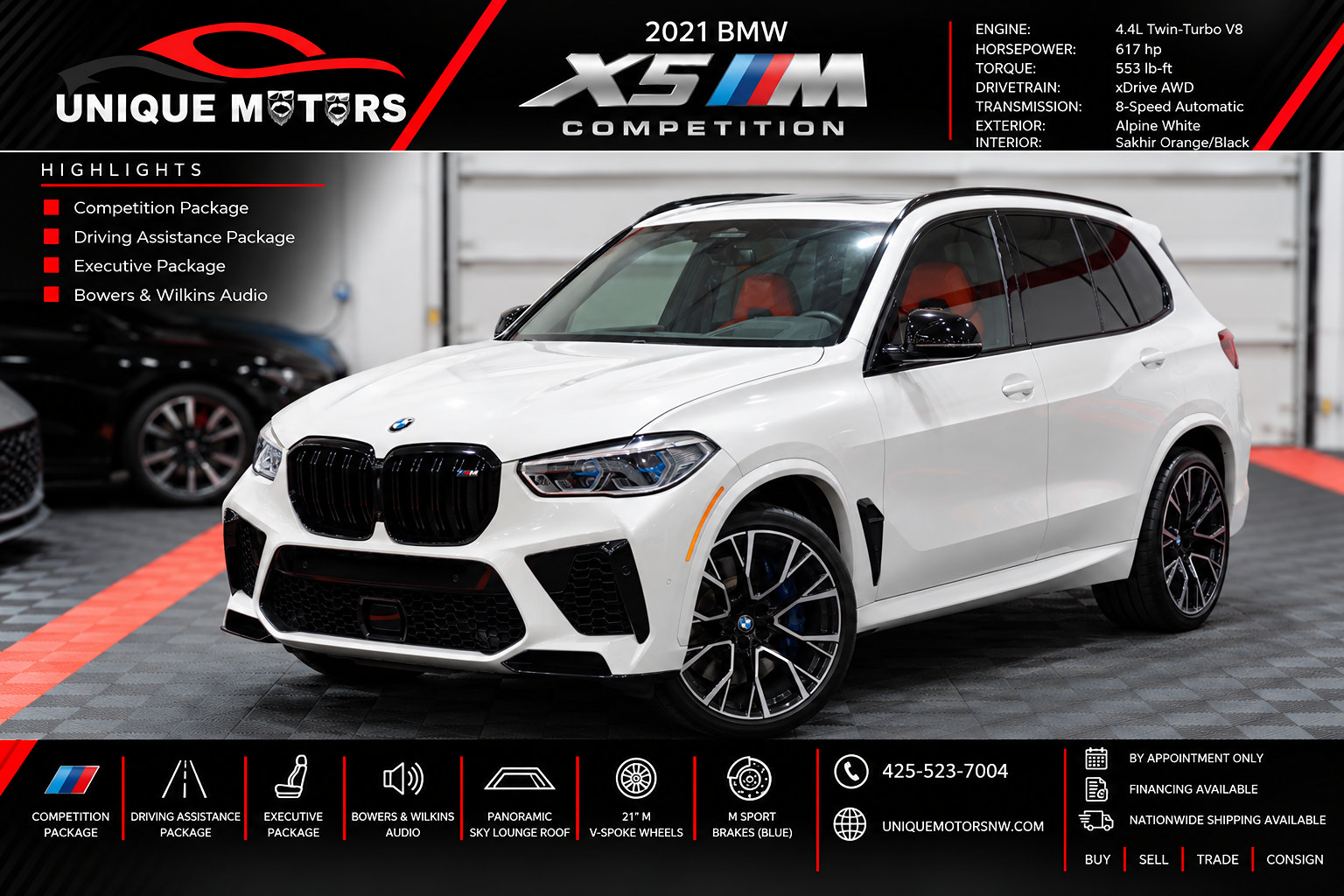 Used 2021 BMW X5 M w/ Competition Package