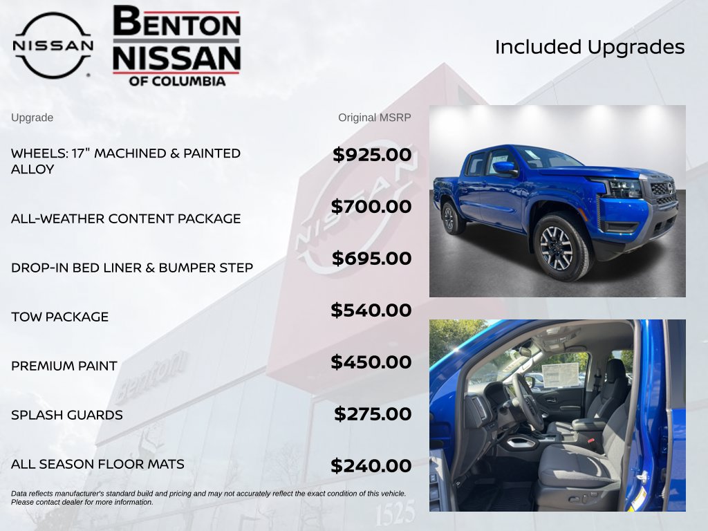 New 2026 Nissan Frontier SV w/ All-Weather Content Package AWD/4WD image 7