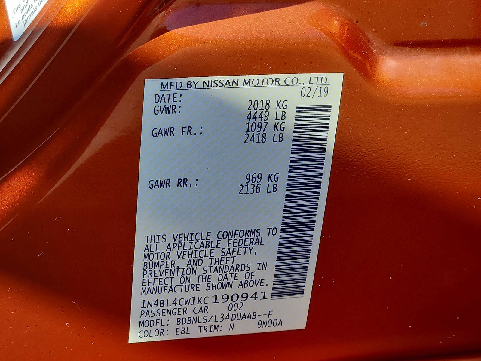 Used 2019 Nissan Altima 2.5 SR w/ SR Premium Package image 26