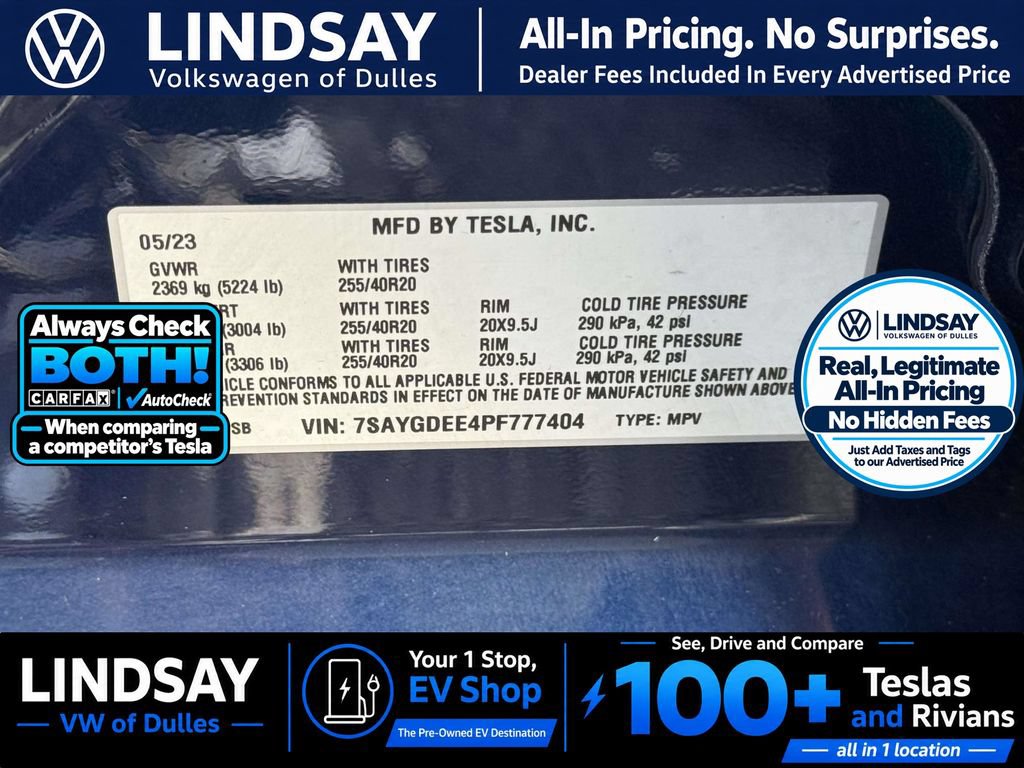 Used 2023 Tesla Model Y Long Range AWD/4WD image 32