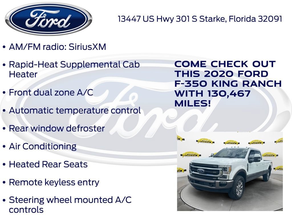 Certified 2020 Ford F350 King Ranch w/ King Ranch Ultimate Package AWD/4WD image 32