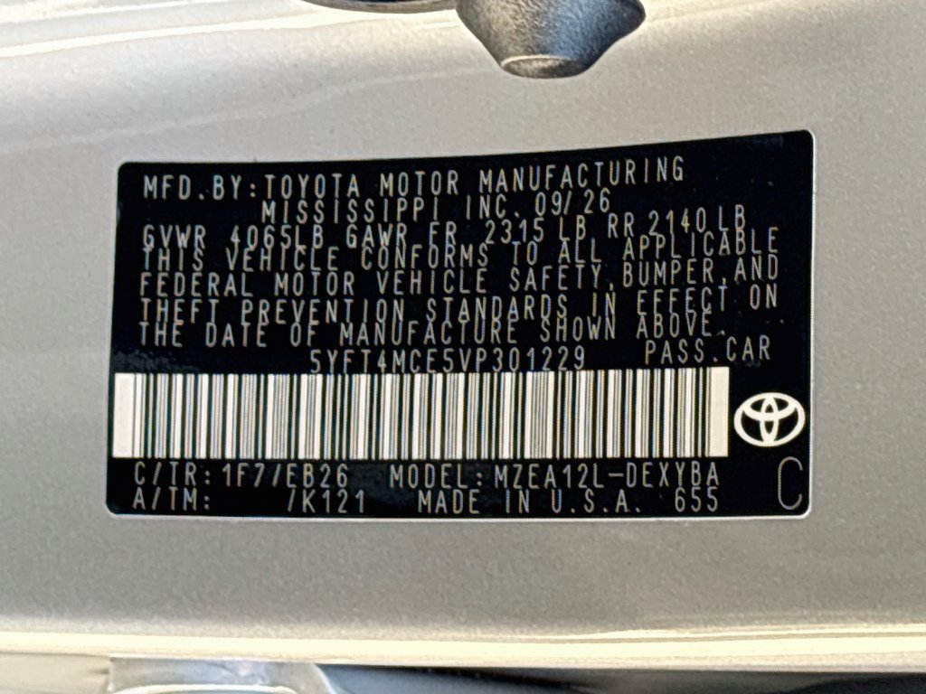 New 2027 Toyota Corolla XSE FWD image 32