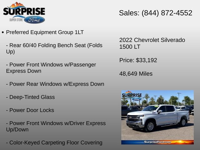 Used 2022 Chevrolet Silverado 1500 LT w/ Z71 Off-Road Package AWD/4WD image 6