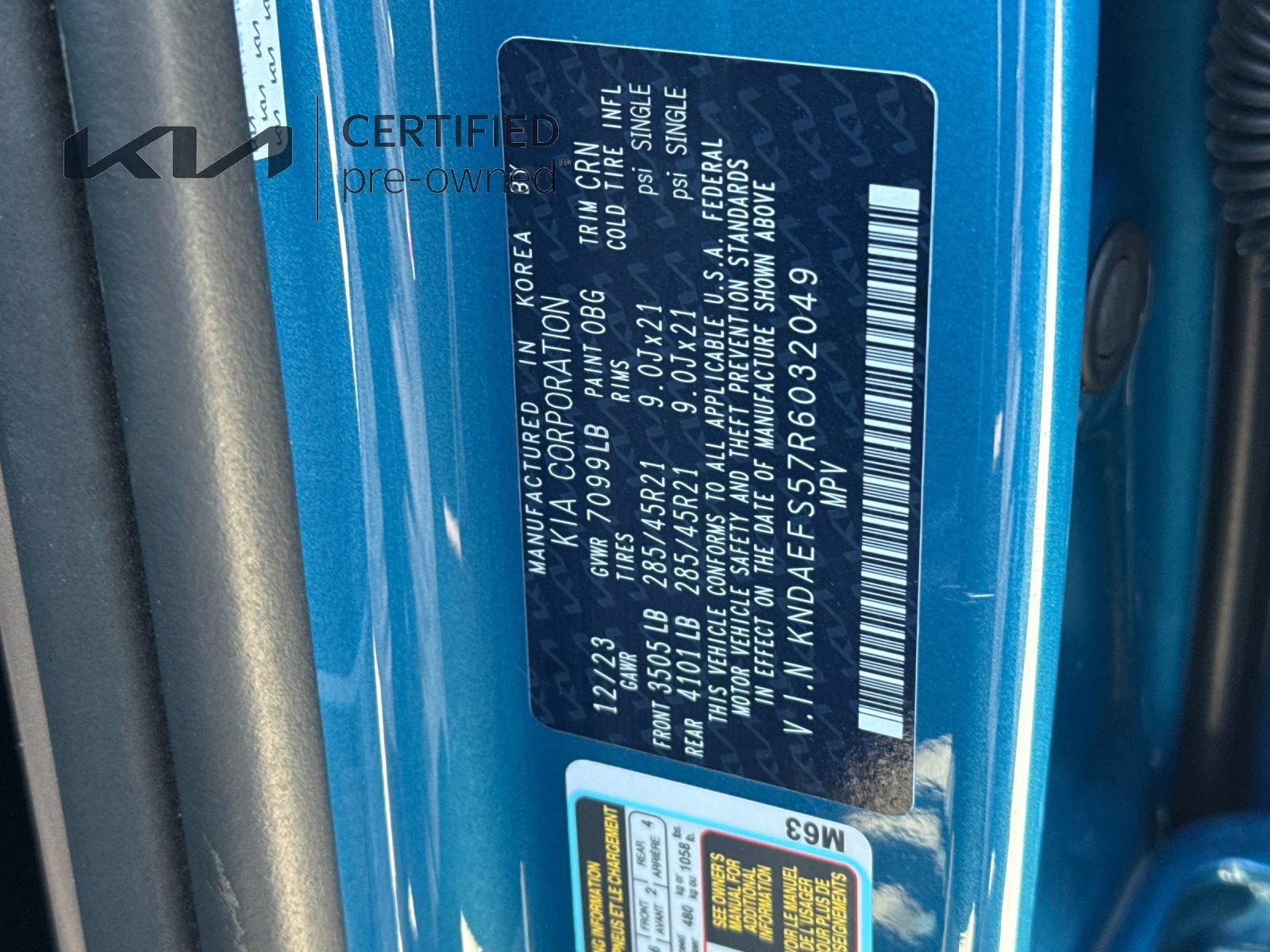 Certified 2024 Kia EV9 GT-Line AWD/4WD image 29
