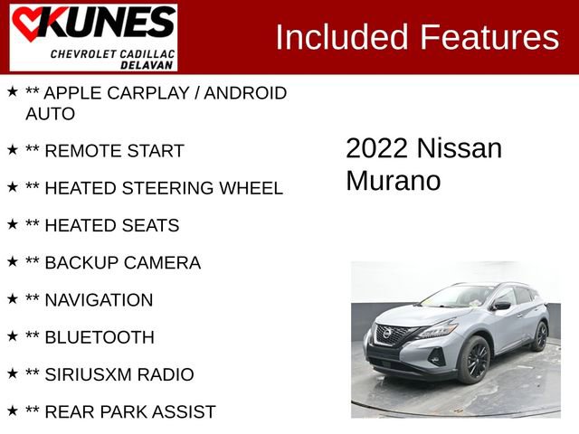 Used 2022 Nissan Murano SV w/ SV Midnight Edition Package image 3