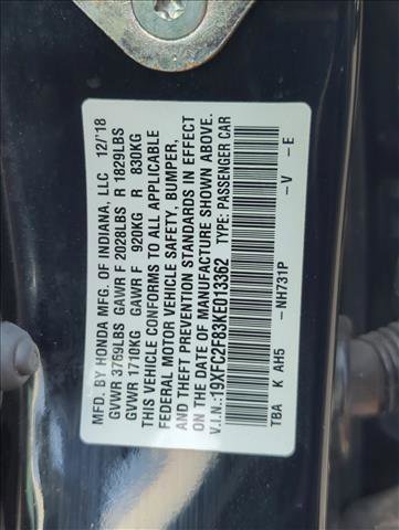 Used 2019 Honda Civic Sport image 27