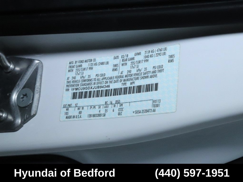 Used 2018 Ford Escape SE AWD/4WD image 21