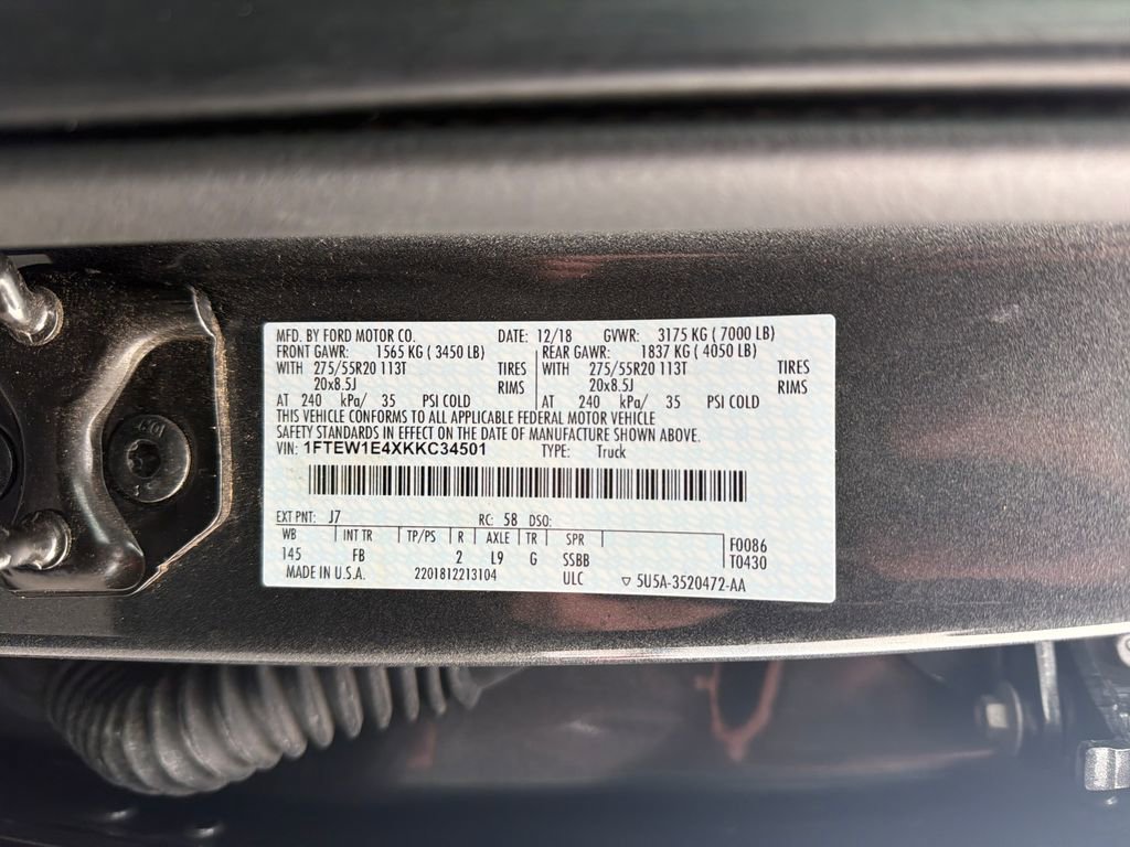 Used 2019 Ford F150 XLT w/ Equipment Group 302A Luxury image 29