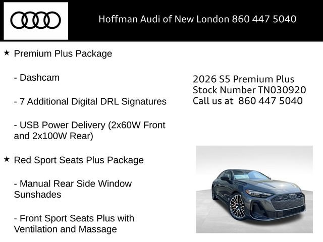 New 2026 Audi S5 Premium Plus AWD/4WD image 24