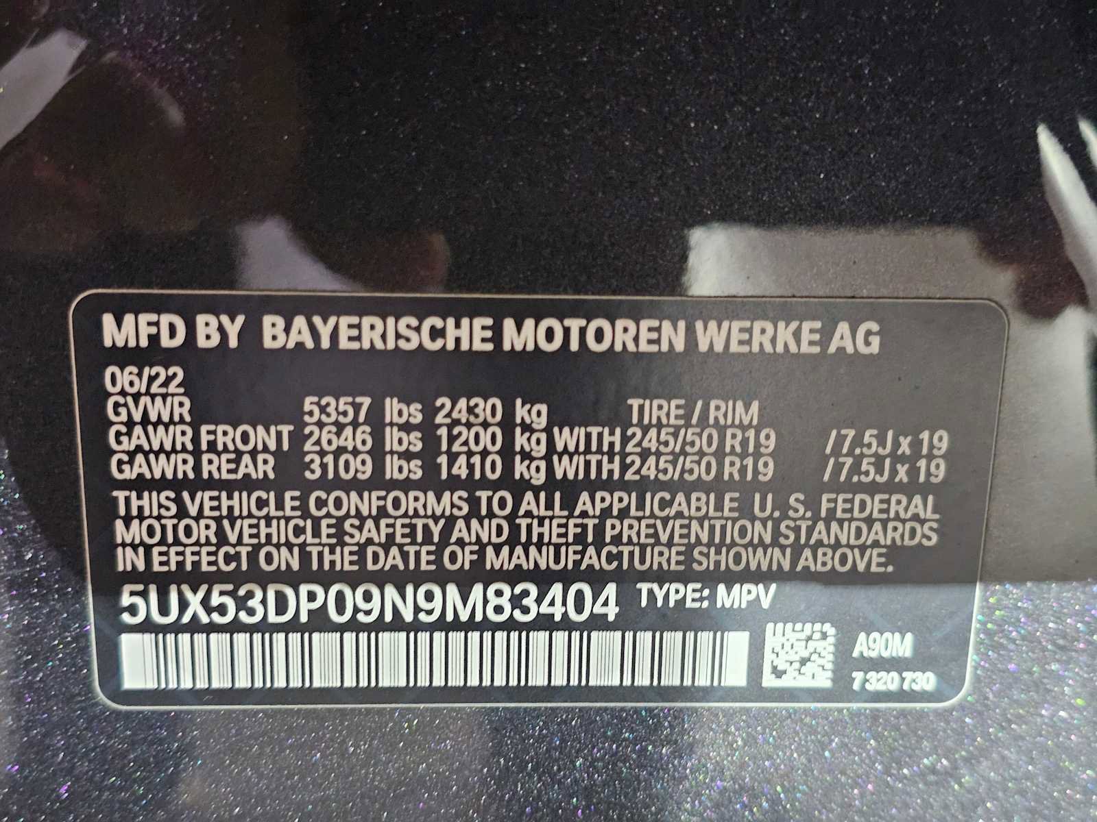 Used 2022 BMW X3 xDrive30i w/ Convenience Package AWD/4WD image 44
