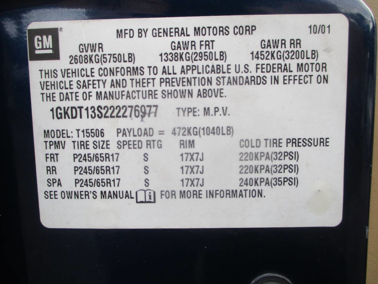 Used 2002 GMC Envoy SLT image 15