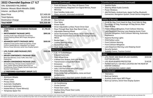 Used 2022 Chevrolet Equinox LT image 7