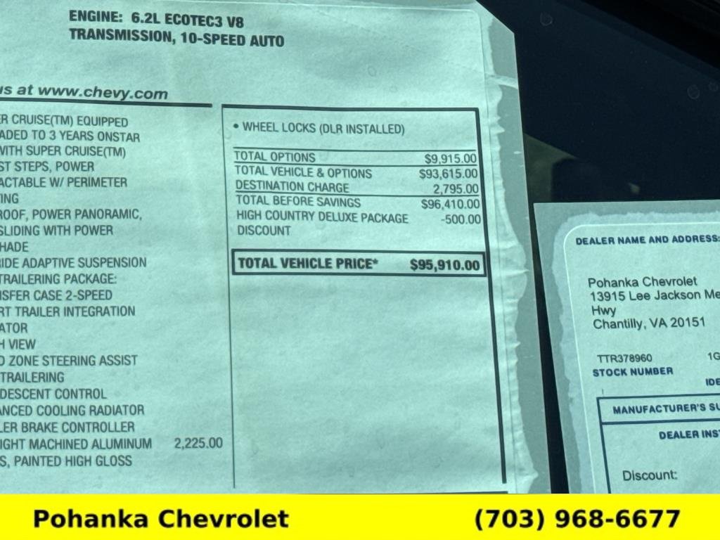 New 2026 Chevrolet Tahoe High Country AWD/4WD image 29