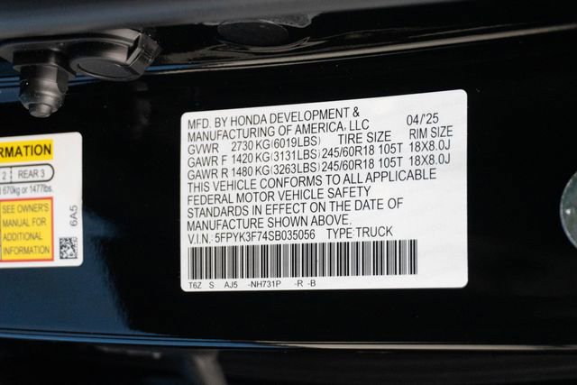 Certified 2025 Honda Ridgeline TrailSport+ image 38