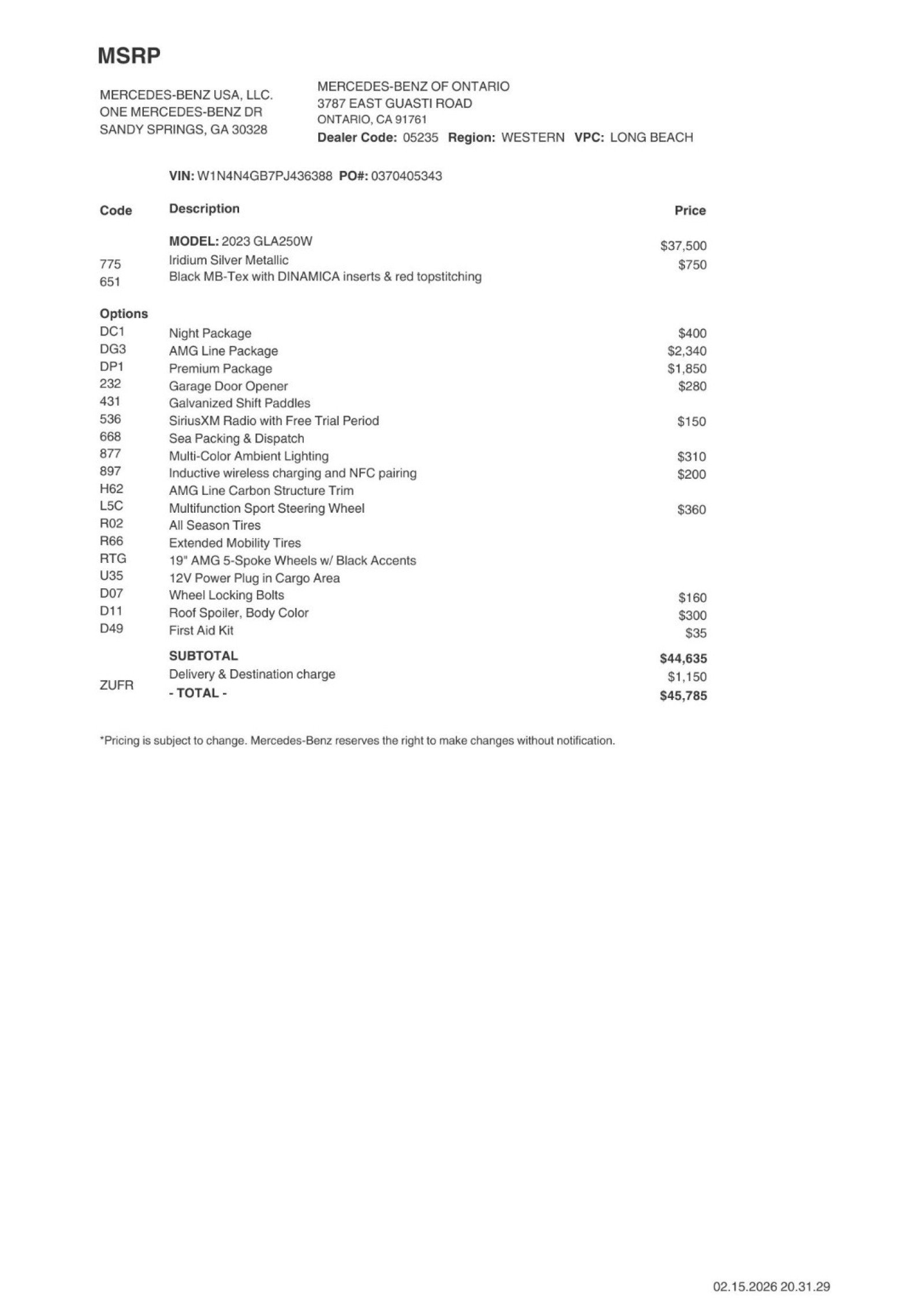 Certified 2023 Mercedes-Benz GLA 250 image 32