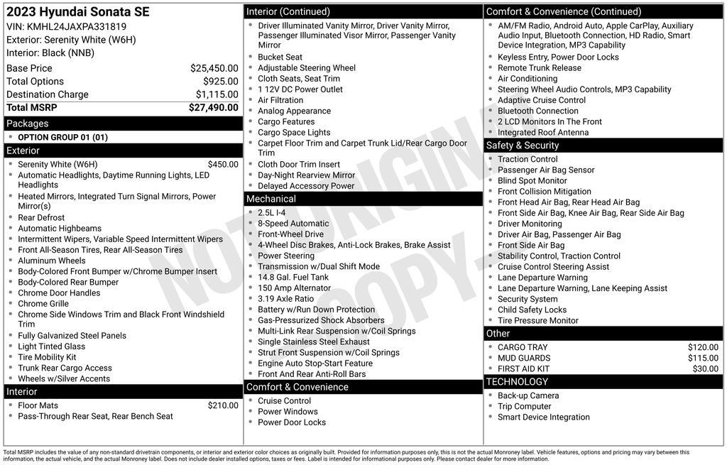 Used 2023 Hyundai Sonata SE image 40