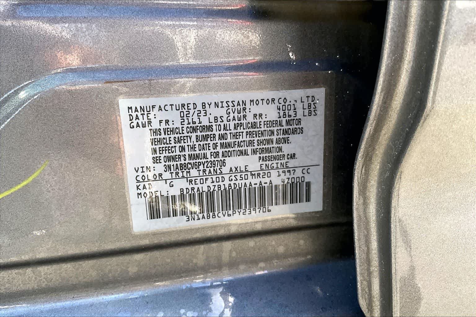 Used 2023 Nissan Sentra SV w/ All-Weather Package FWD image 20