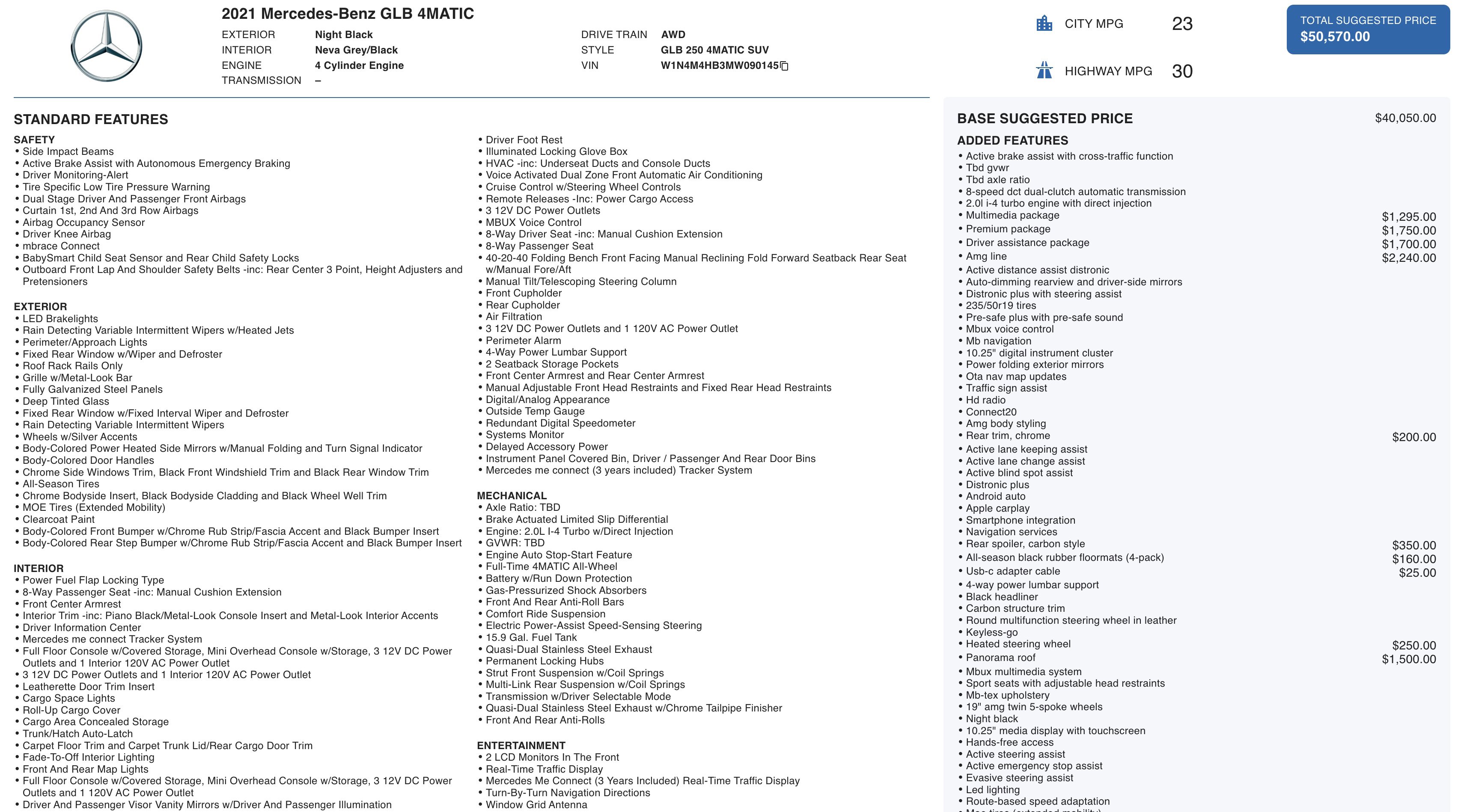 Used 2021 Mercedes-Benz GLB 250 4MATIC image 3