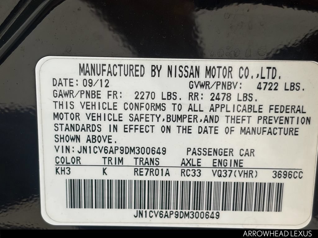 Used 2013 INFINITI G37 Journey w/ Premium Pkg RWD image 35