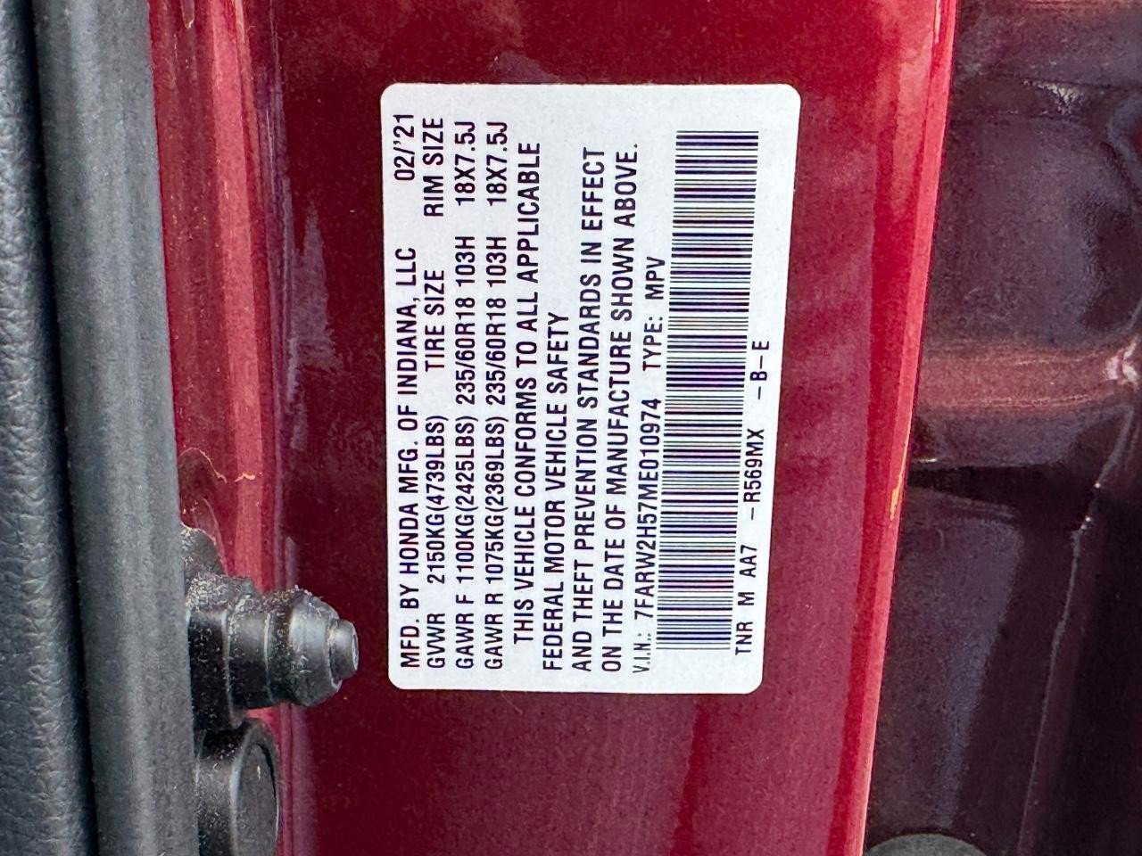 Certified 2021 Honda CR-V EX image 27
