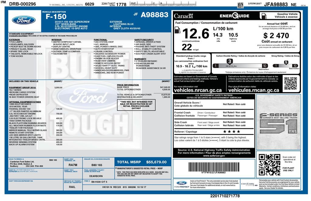 Used 2018 Ford F150 XLT w/ Equipment Group 301A Mid image 42