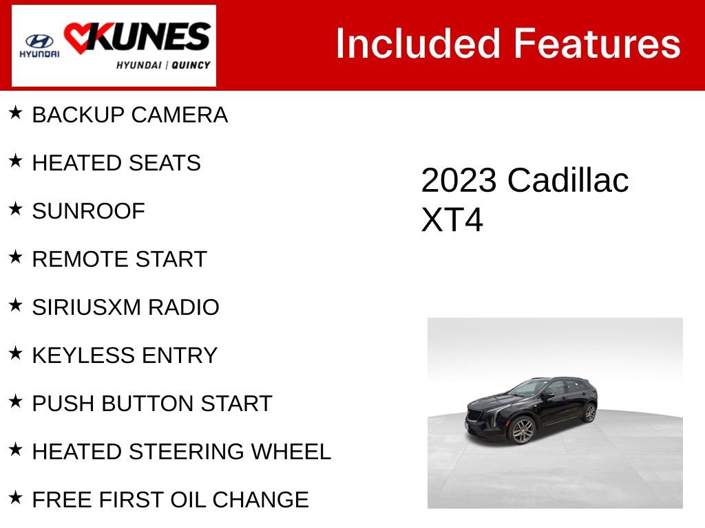 Used 2023 Cadillac XT4 Sport AWD/4WD image 2