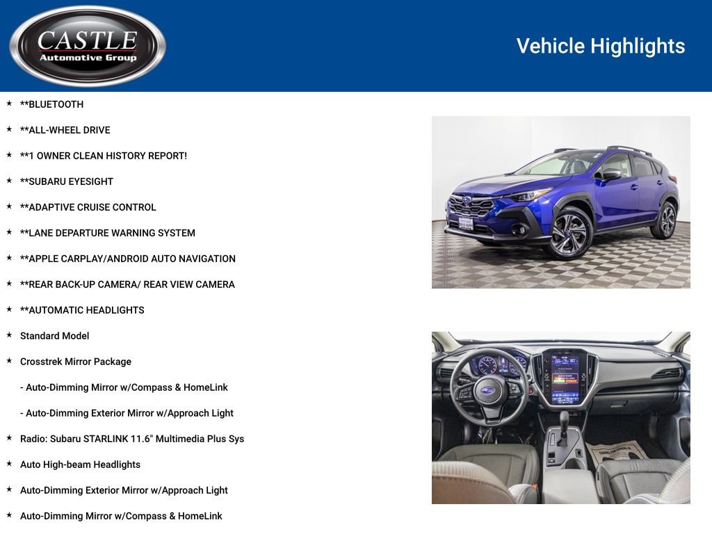 Used 2024 Subaru Crosstrek 2.0i Premium w/ Crosstrek Mirror Package image 3