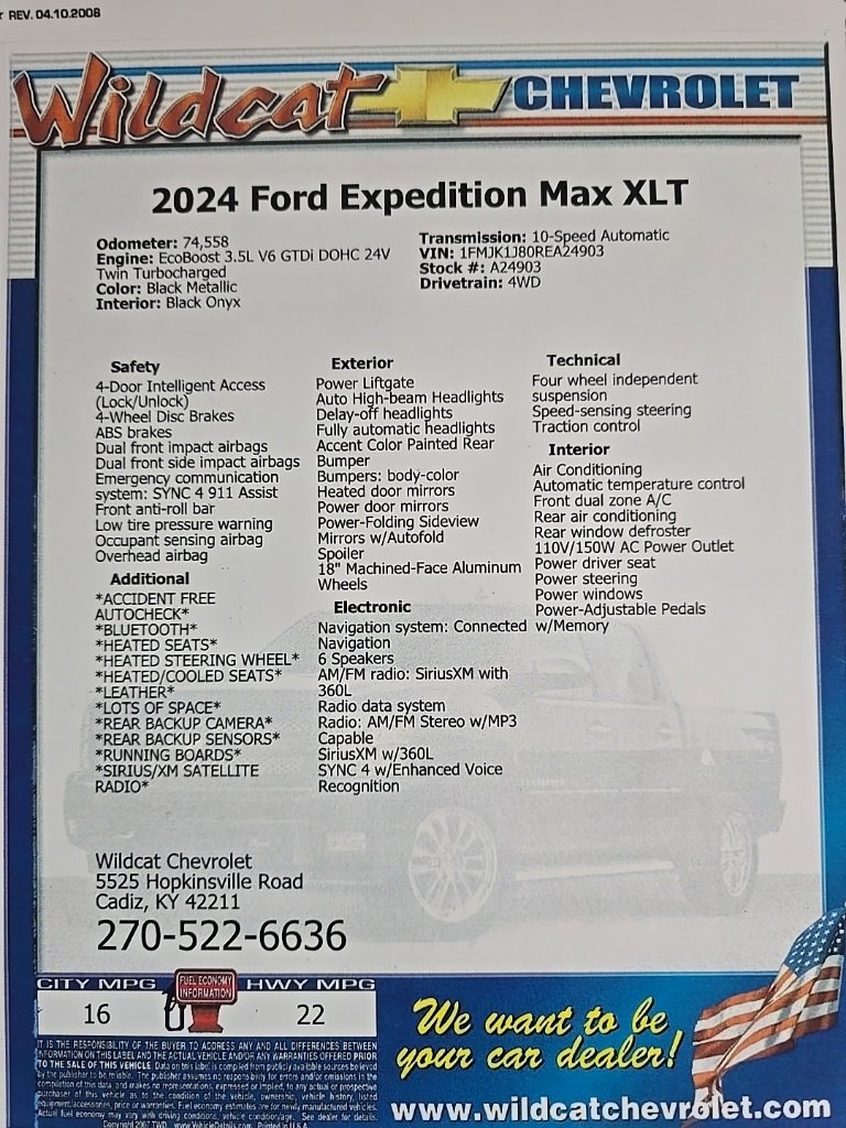 Used 2024 Ford Expedition Max XLT image 30