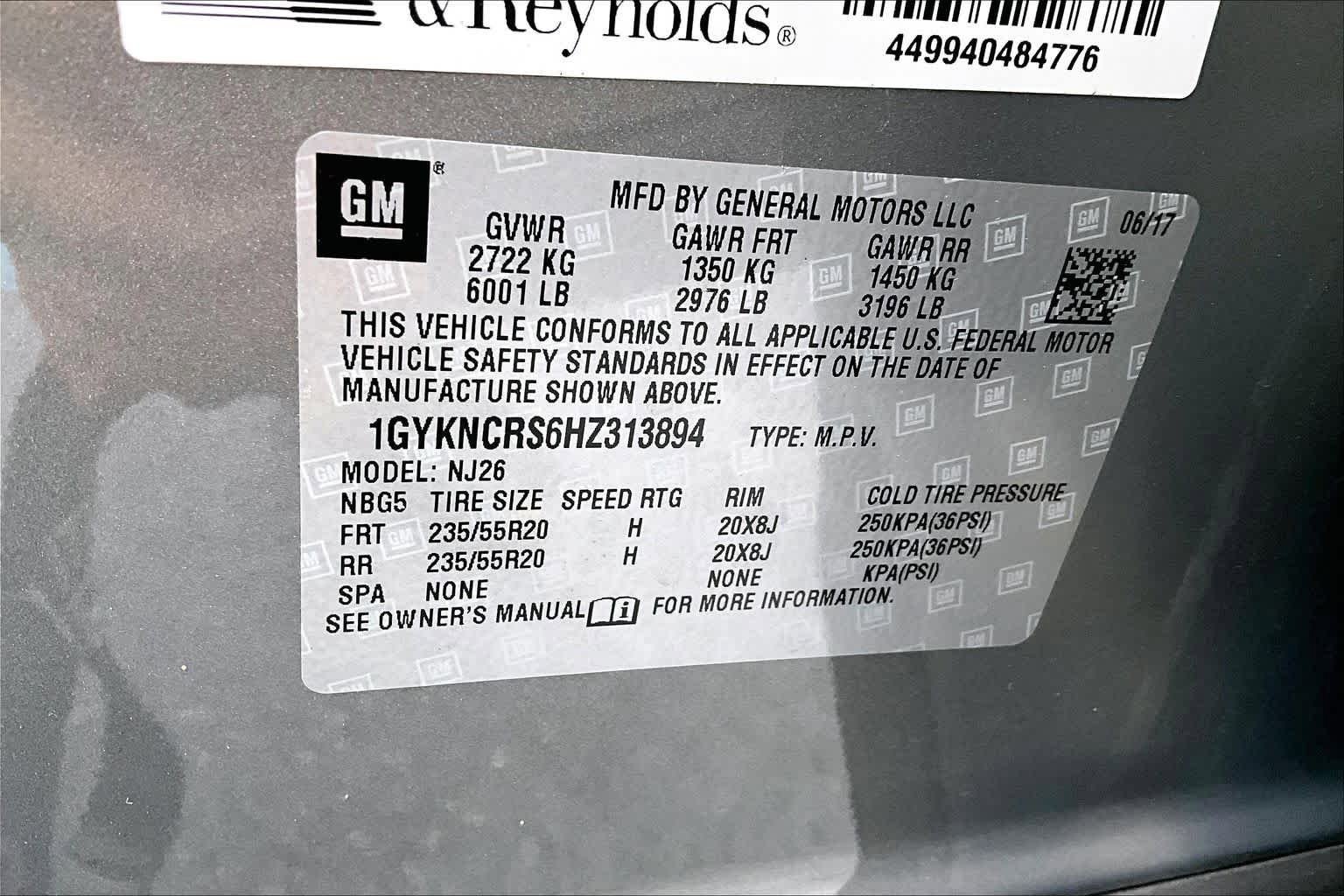 Used 2017 Cadillac XT5 Premium Luxury w/ LPO, Wheel Lock Package FWD image 33