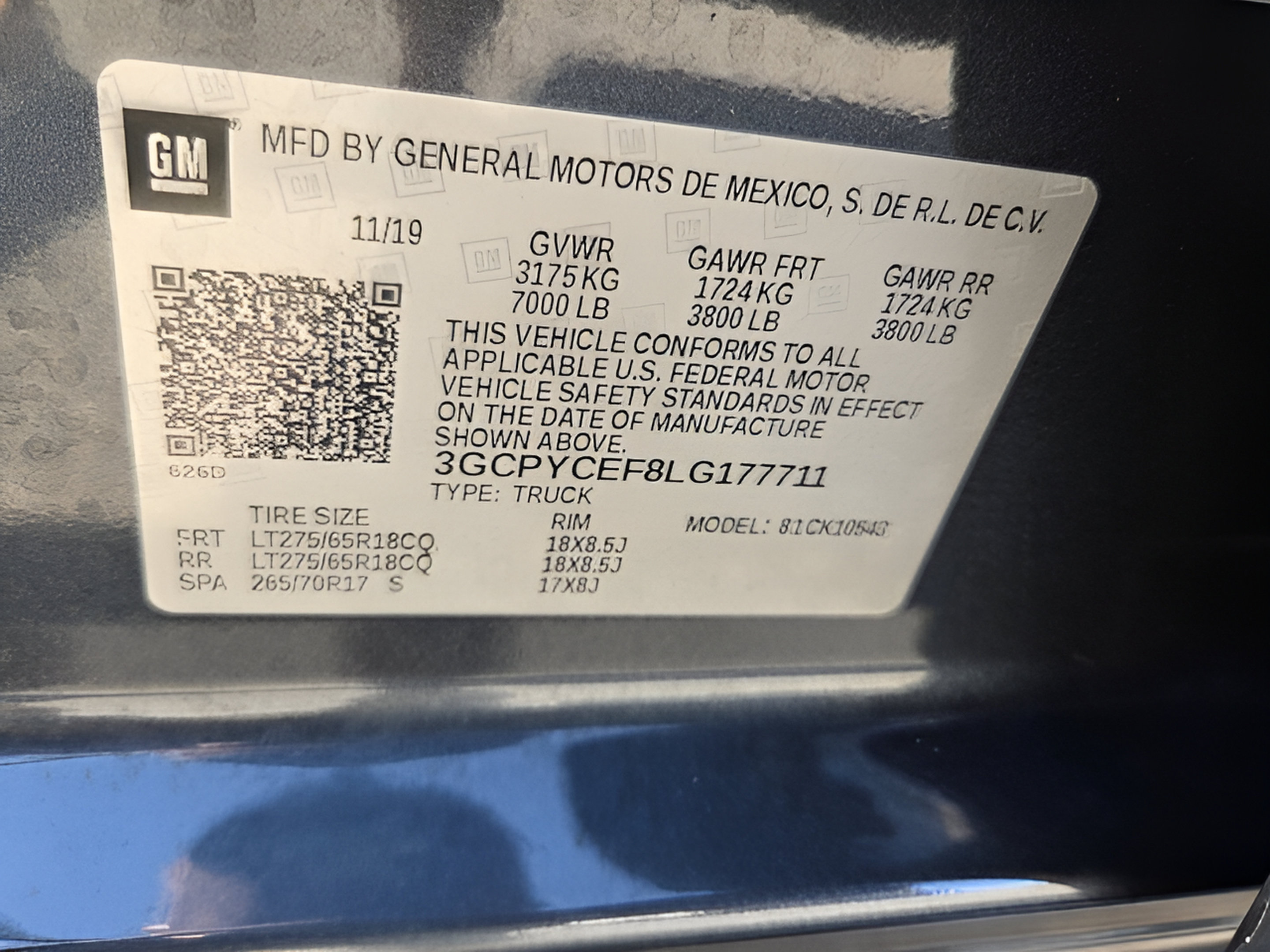 Certified 2020 Chevrolet Silverado 1500 Custom Trail Boss w/ Custom Convenience Package AWD/4WD image 16