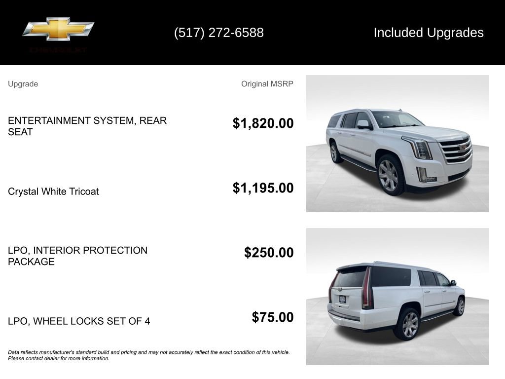 Used 2017 Cadillac Escalade ESV Luxury image 5
